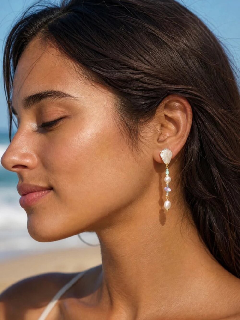 Bryan Anthonys - Beach Glass Drop Earrings - Silver